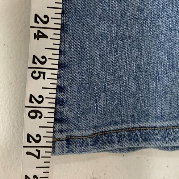 LOFT Outlet Jeans sz 16 Modern Cuffed Crop Light Wash Inseam 27" - Picture 6 of 13
